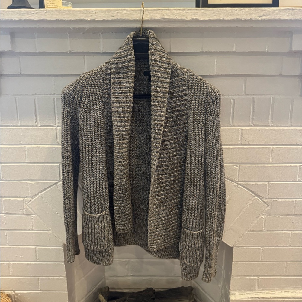 Women’s JCREW Gray Shawl Collar Sweater